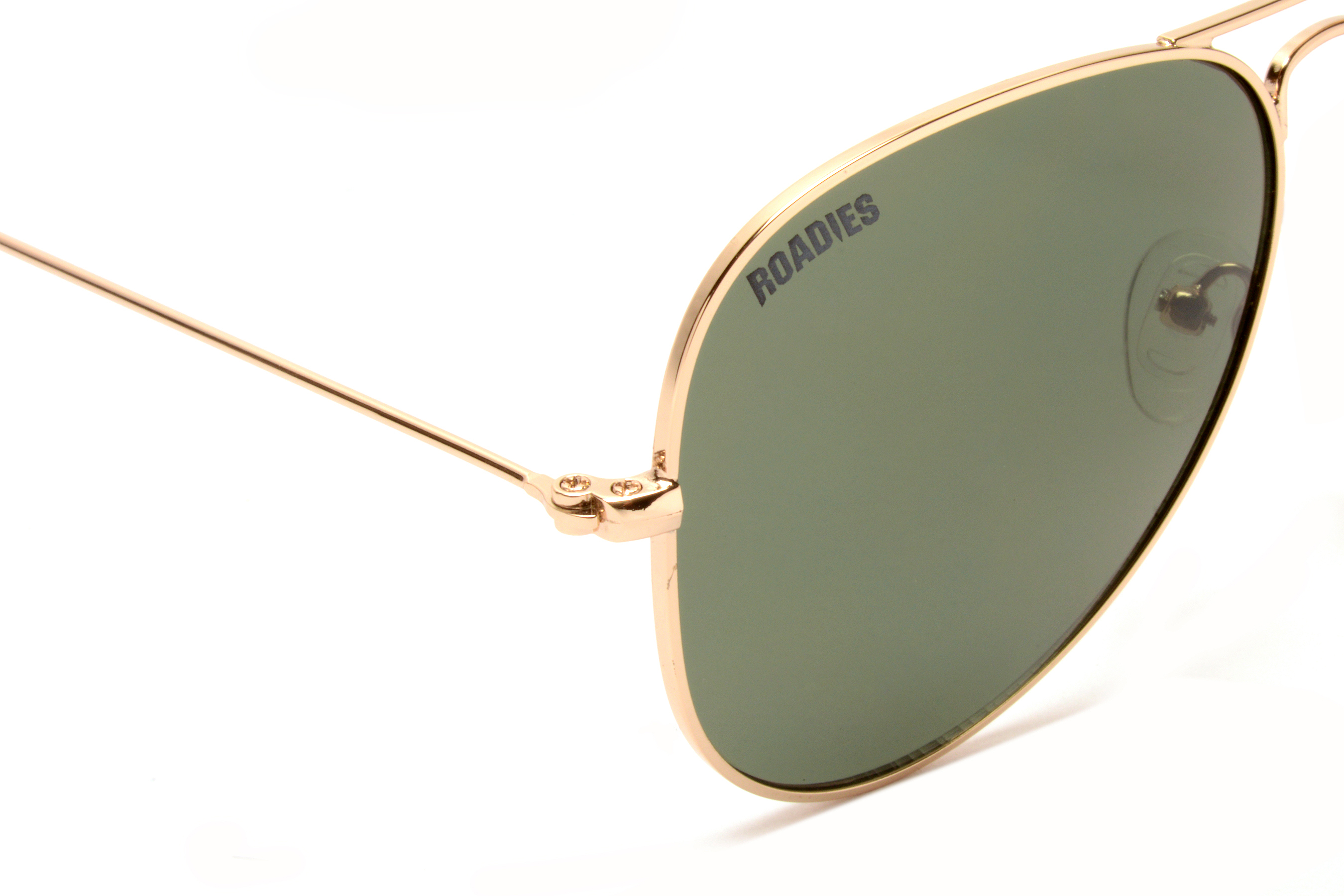Polarized Roadies Rd-201-c1 Aviator Sunglasses Uv400 Protection