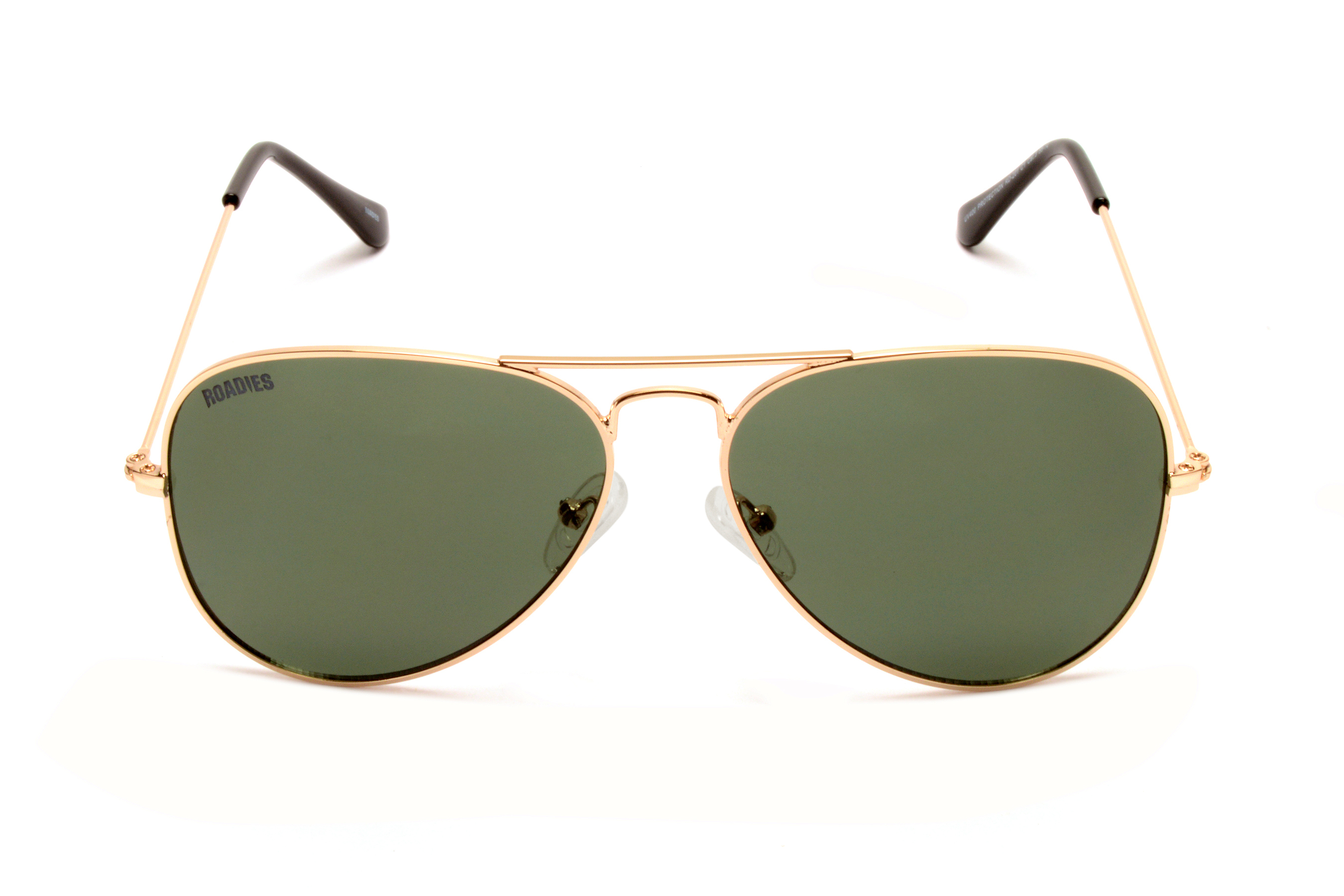 Polarized Roadies Rd-201-c1 Aviator Sunglasses Uv400 Protection
