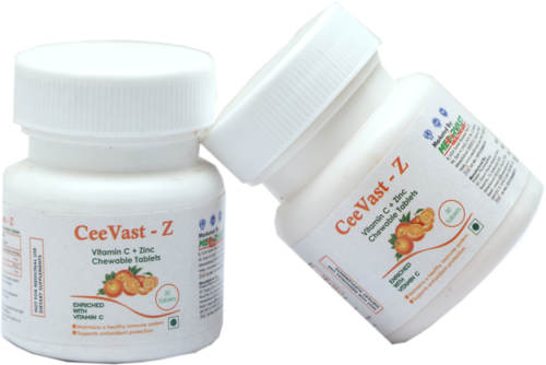 Vitamin C Zinc Chewable Tablets Recommended For: As Per Doctor Recommendation