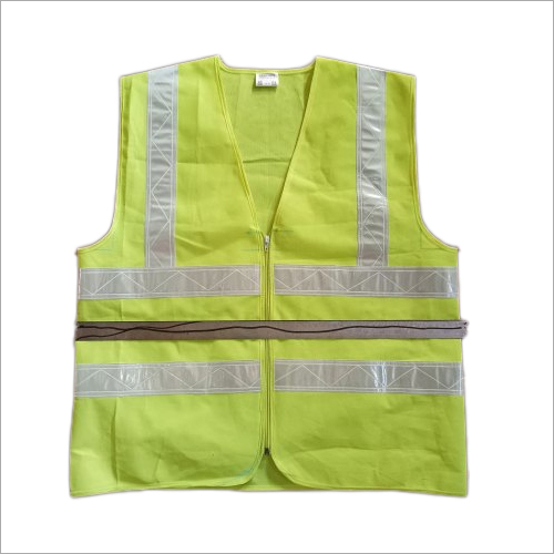 पॉलिएस्टर 120 जीएसएम रिफ्लेक्टिव सेफ्टी जैकेट