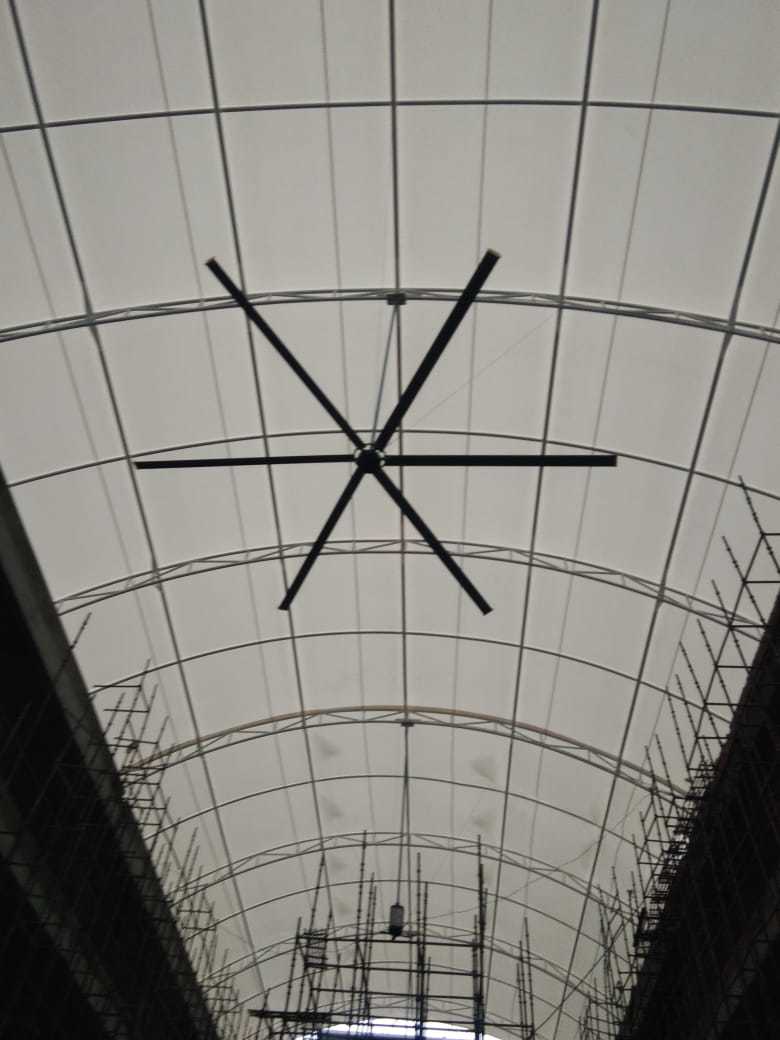 Tensile Structure Shade - Pvc Material, 3200mm Length & Width, 2.0mm Thickness | Strong, Waterproof, Free Standing, Fireproof, Low Maintenance