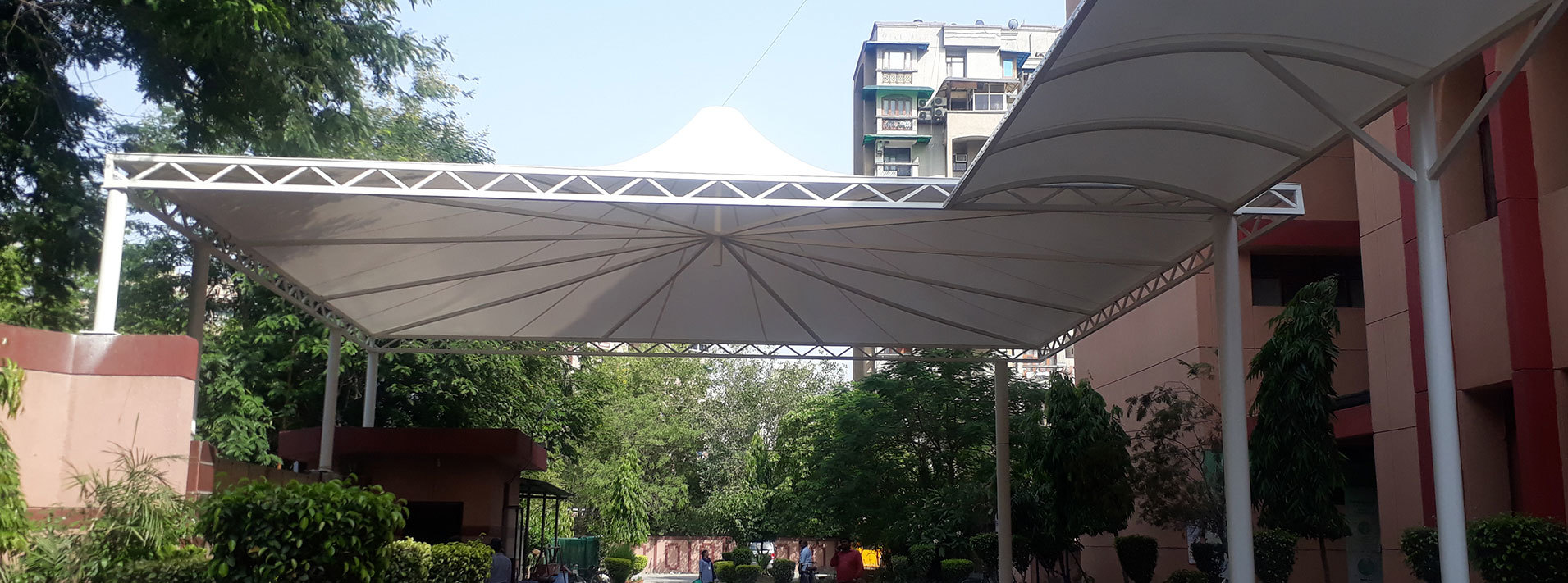 Tensile Gazebo Structure - Heat Transfer Coefficient: 30%