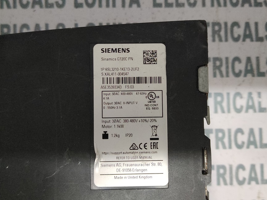 Siemens Power Module 6sl3210-1k13-2uf2