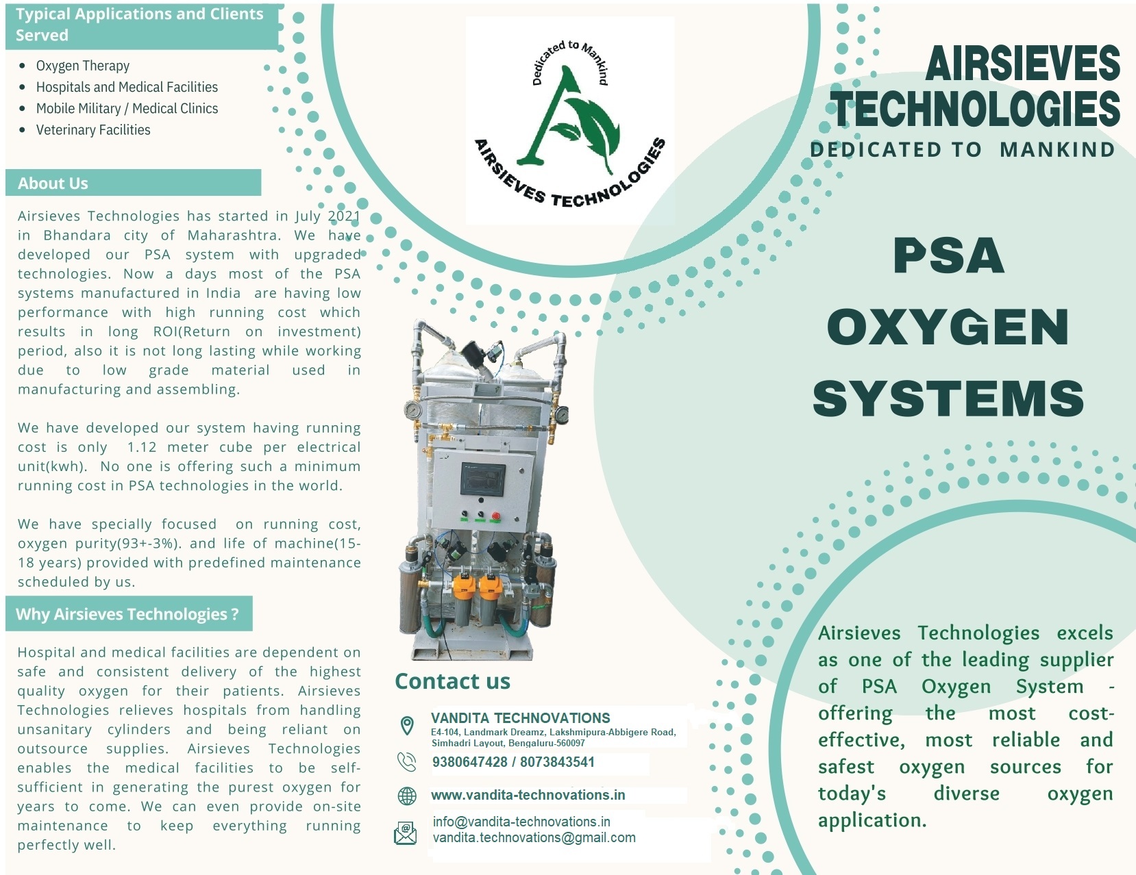 Lubricated Psa Oxygen Generators