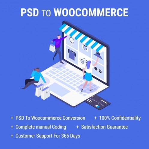 Woocommerce विकास सेवाओं के लिए Psd