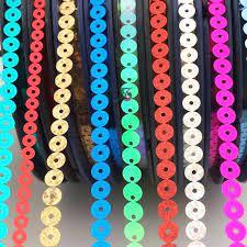 White Sequin Cd - 100 Meter Length, Customized Size | Round Embroidery, 3mm, 5mm, 7mm Disk Options