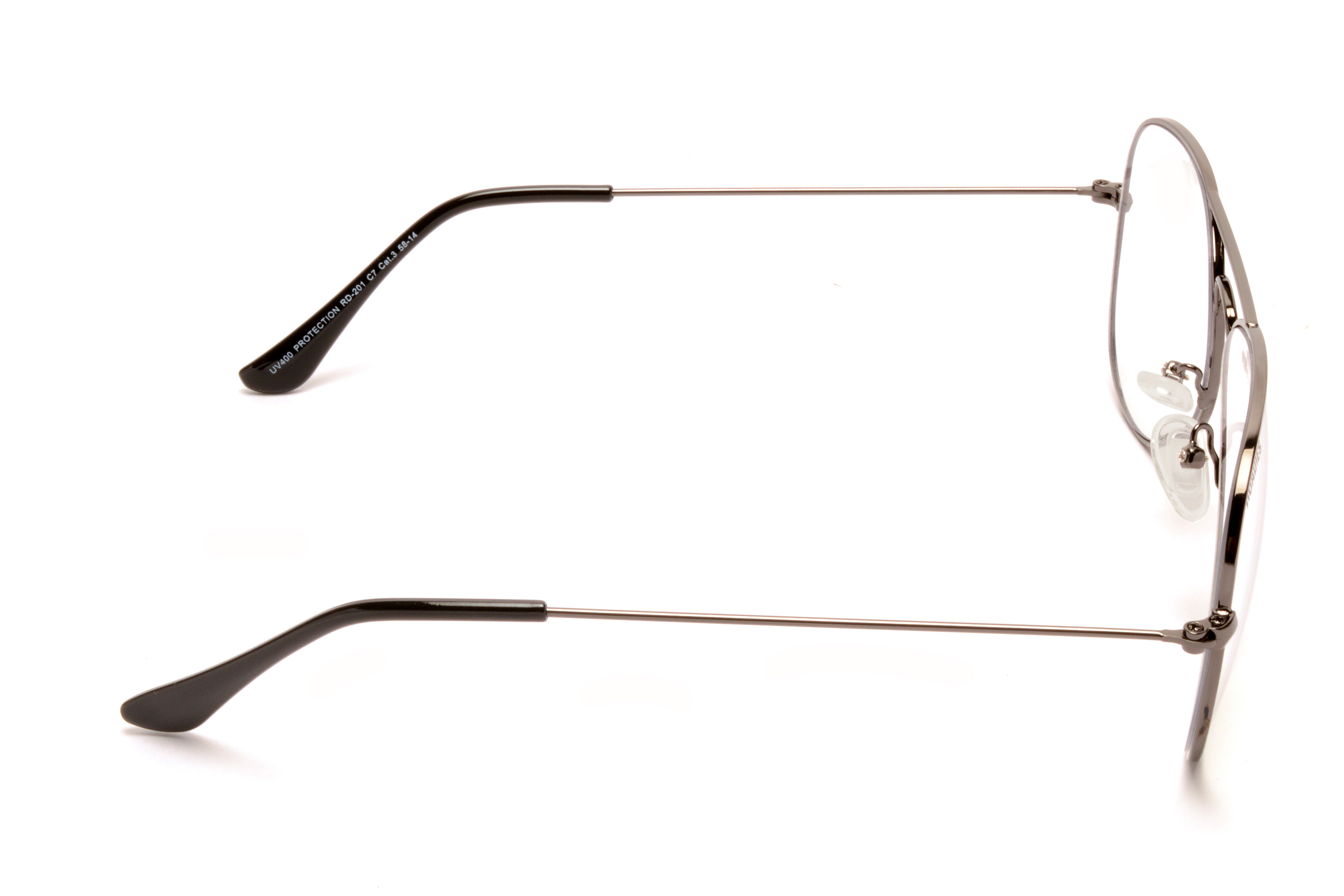 Black Roadies Rd-201-c8 Aviator Sunglasses Uv400 Protection