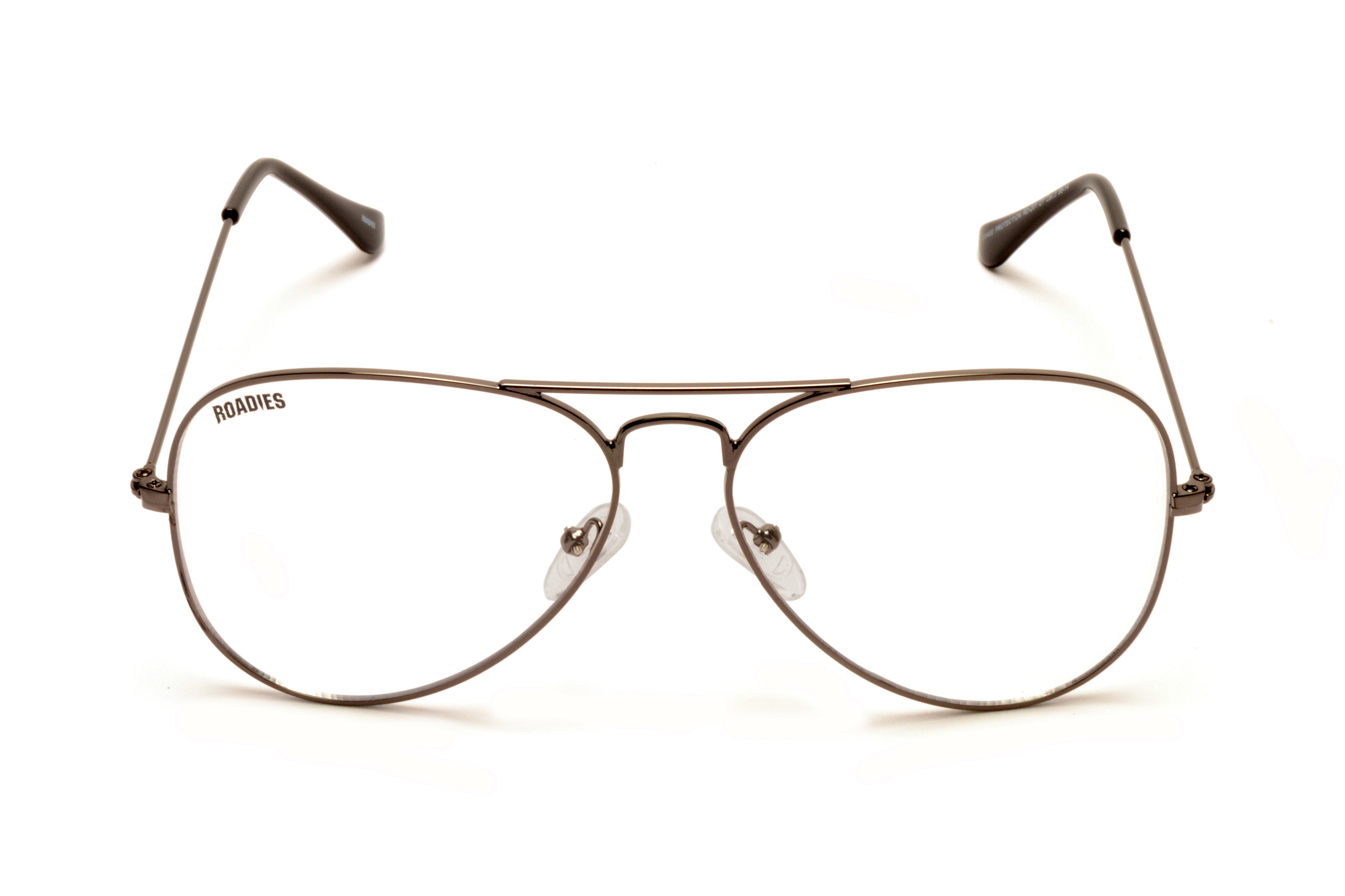 Black Roadies Rd-201-c8 Aviator Sunglasses Uv400 Protection
