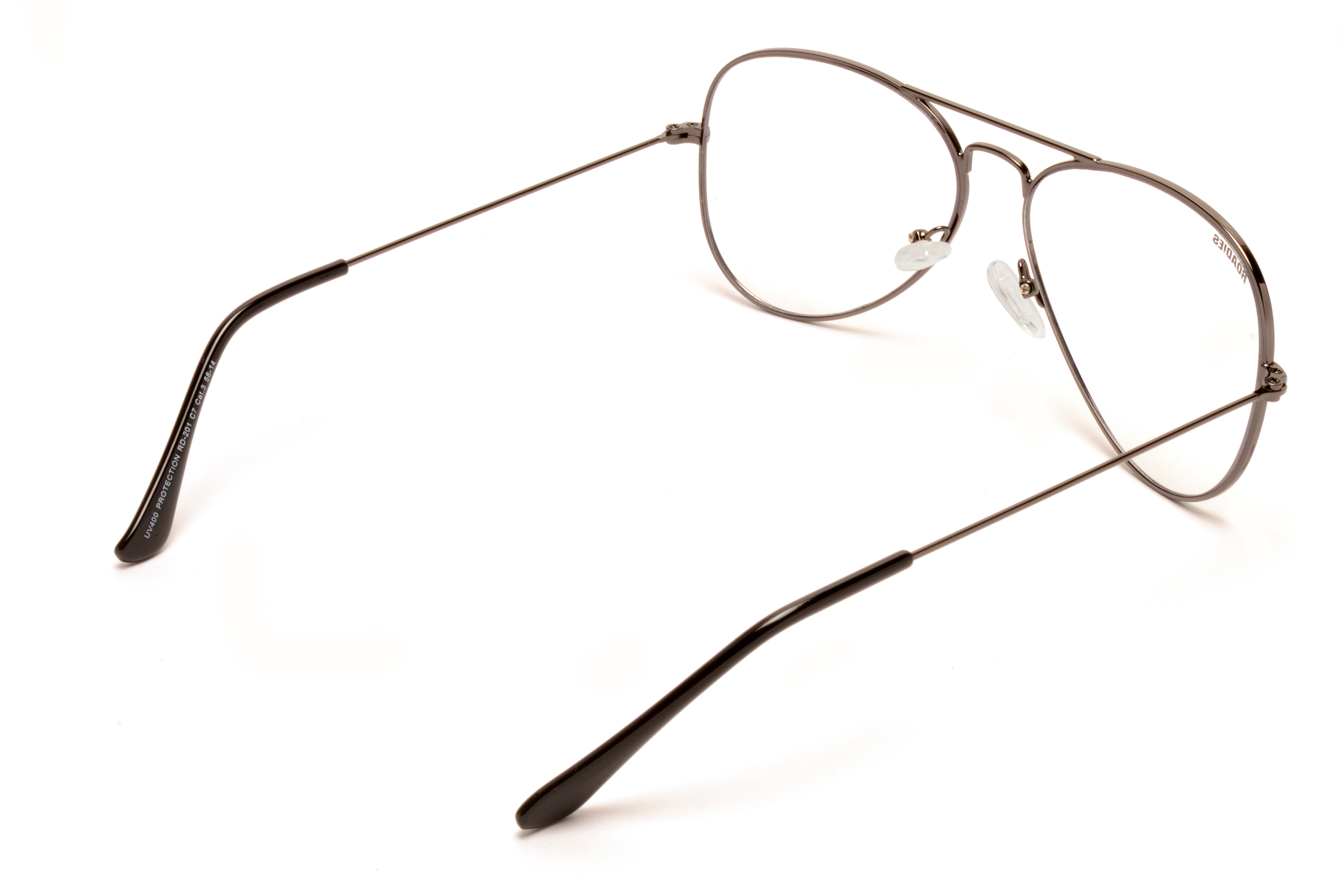 Black Roadies Rd-201-c8 Aviator Sunglasses Uv400 Protection