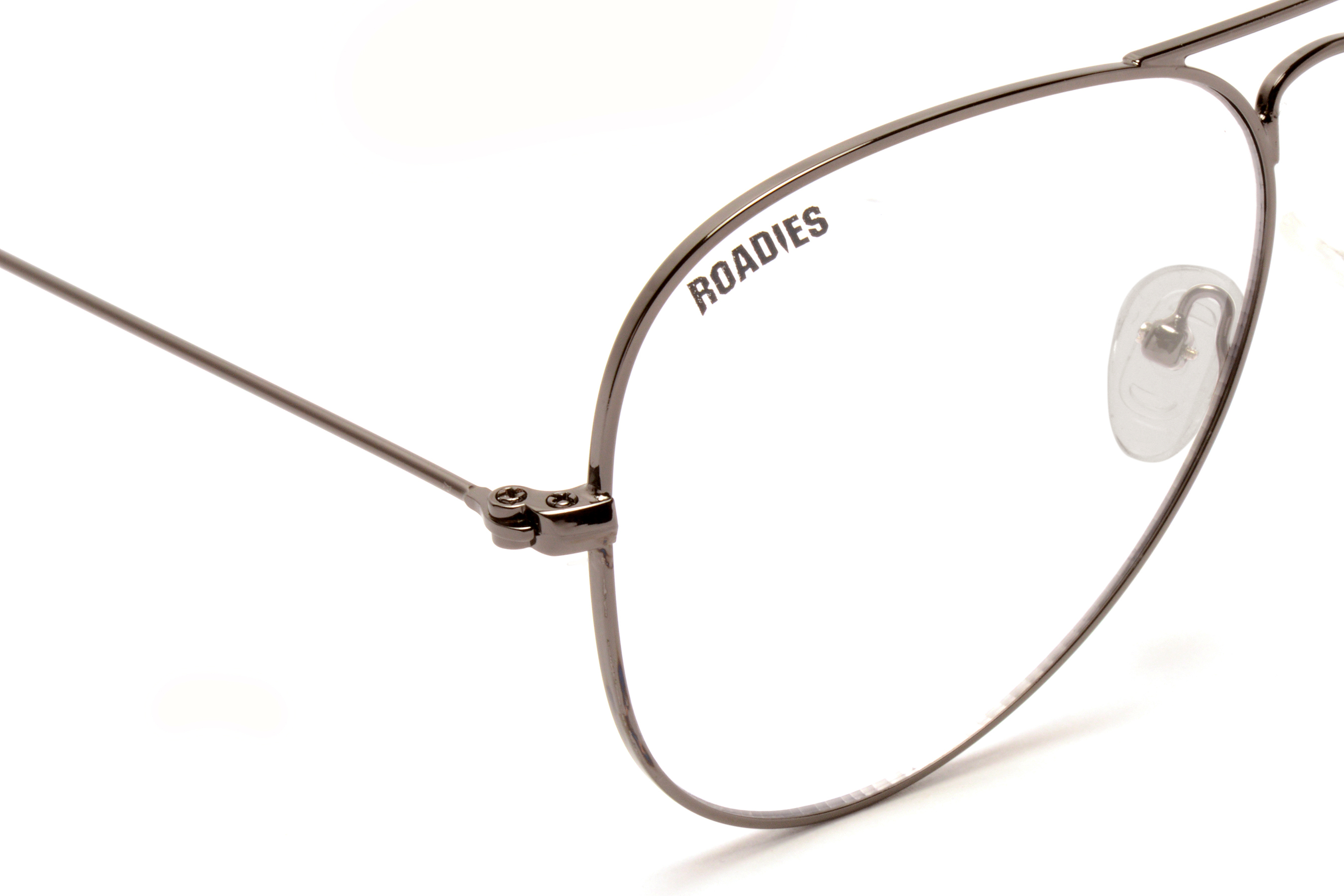Black Roadies Rd-201-c8 Aviator Sunglasses Uv400 Protection