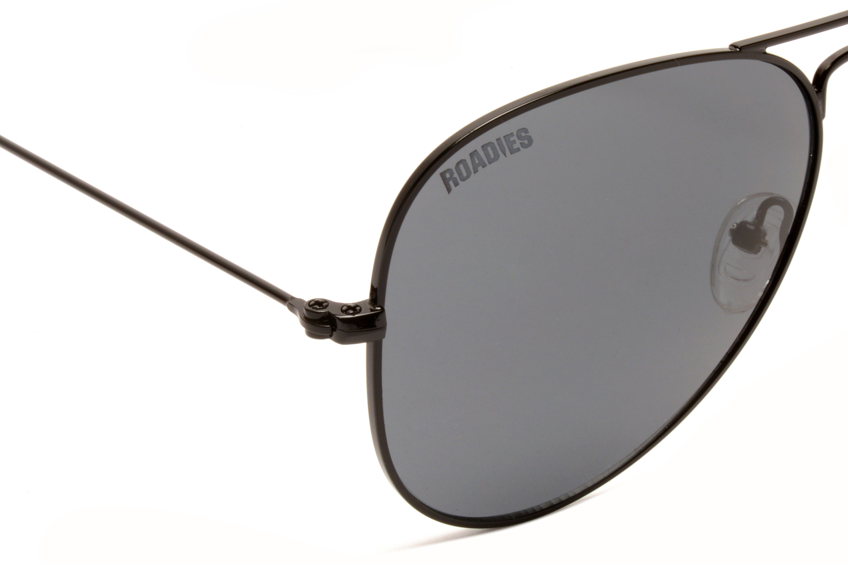 Black Roadies Rd-201-c9 Aviator Sunglasses Uv400 Protection