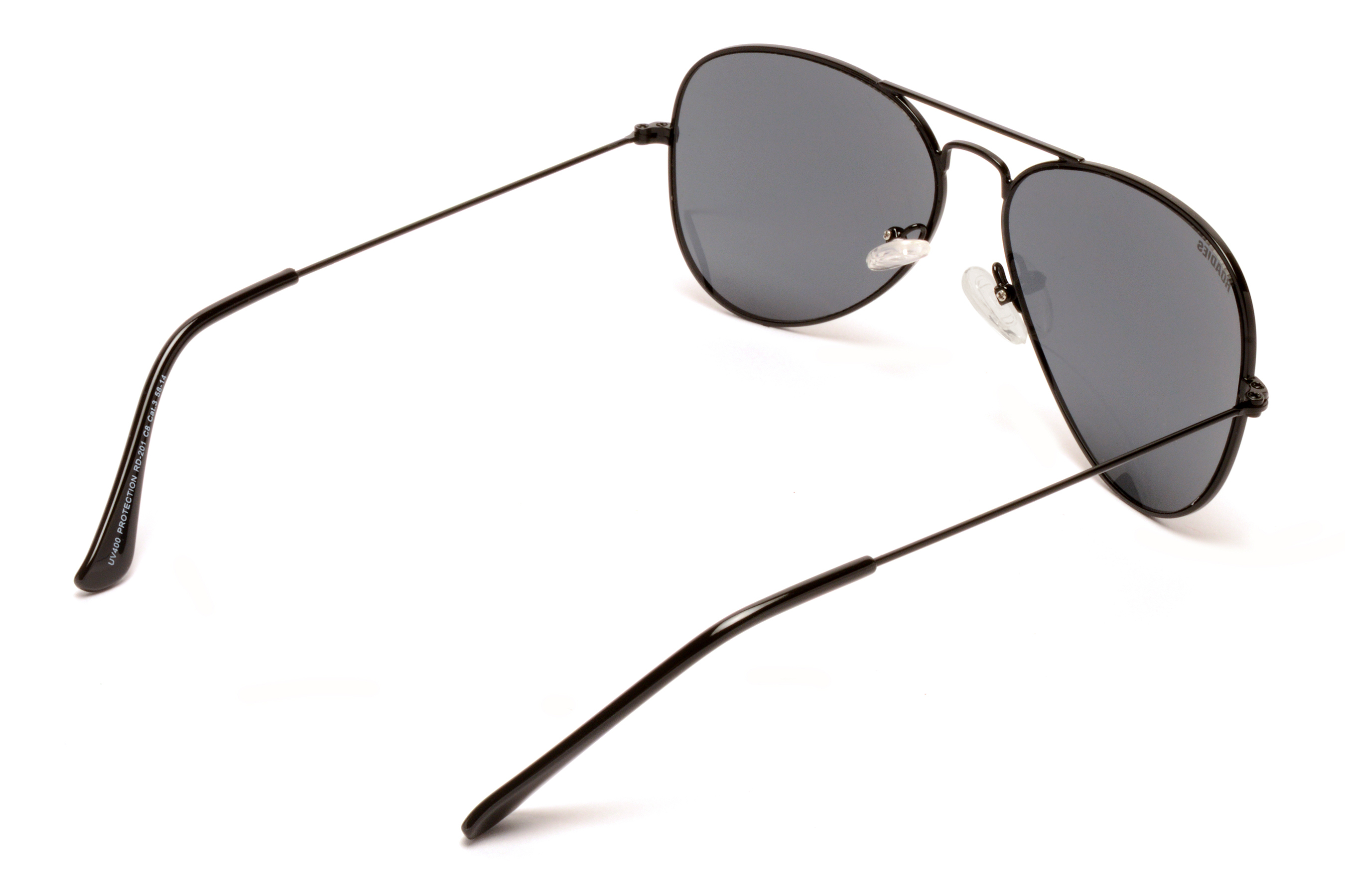 Black Roadies Rd-201-c9 Aviator Sunglasses Uv400 Protection