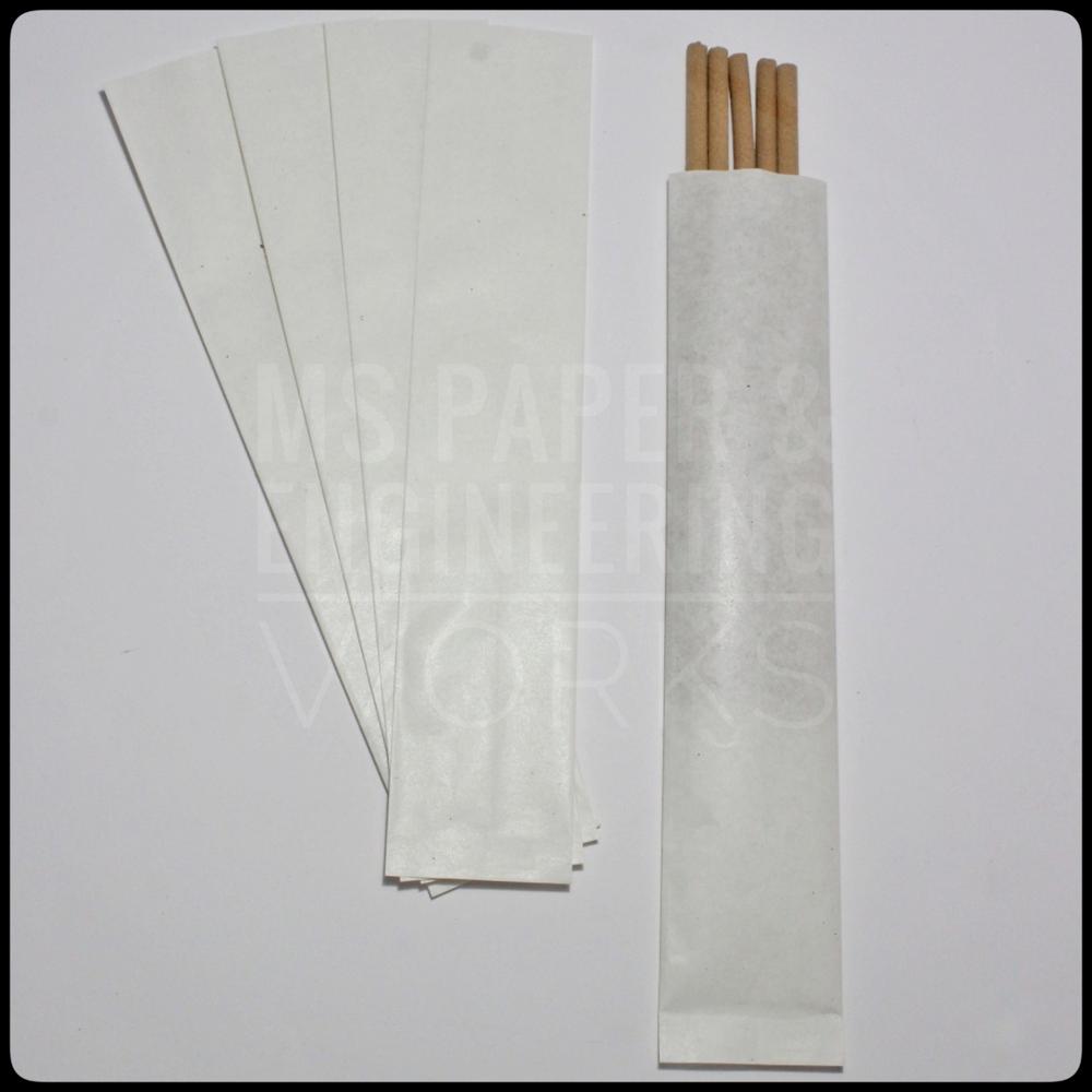 Agarbatti Paper Pouch - Color: White