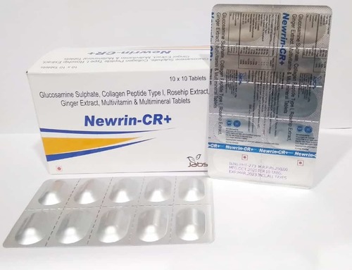 Glucosamine Sulphate, Collagen Peptide Type I, Rosehip Extract , Ginger Extract, Multivitamin & Multimineral Tablets