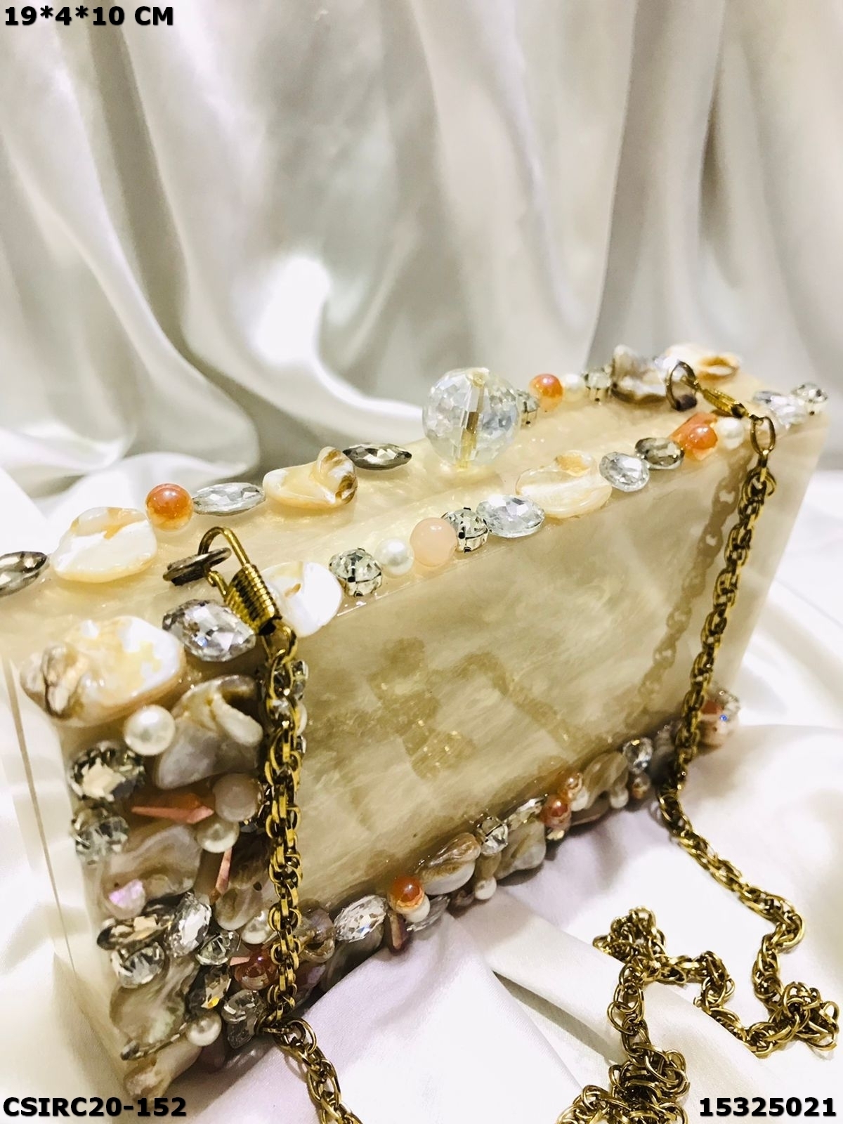 Multi Bridal Resin Clutch Bag