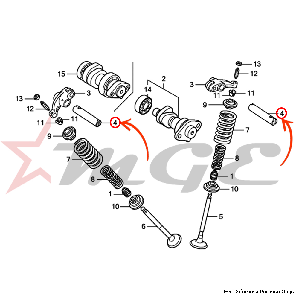 As Per Photo Shaft, Rocker Arm For Honda Cbf125 - Reference Part Number - #14451-krm-840