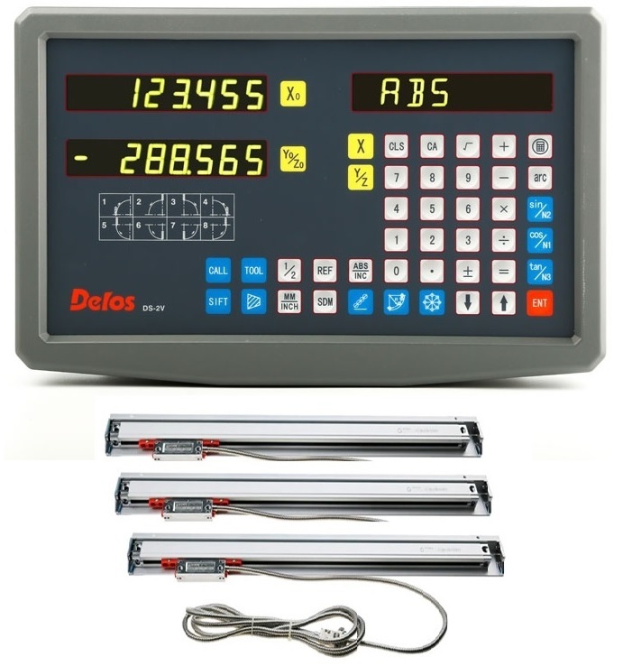 Digital Readout (Dro) And Linear Scale System - Color: Silver (Linear Scale)