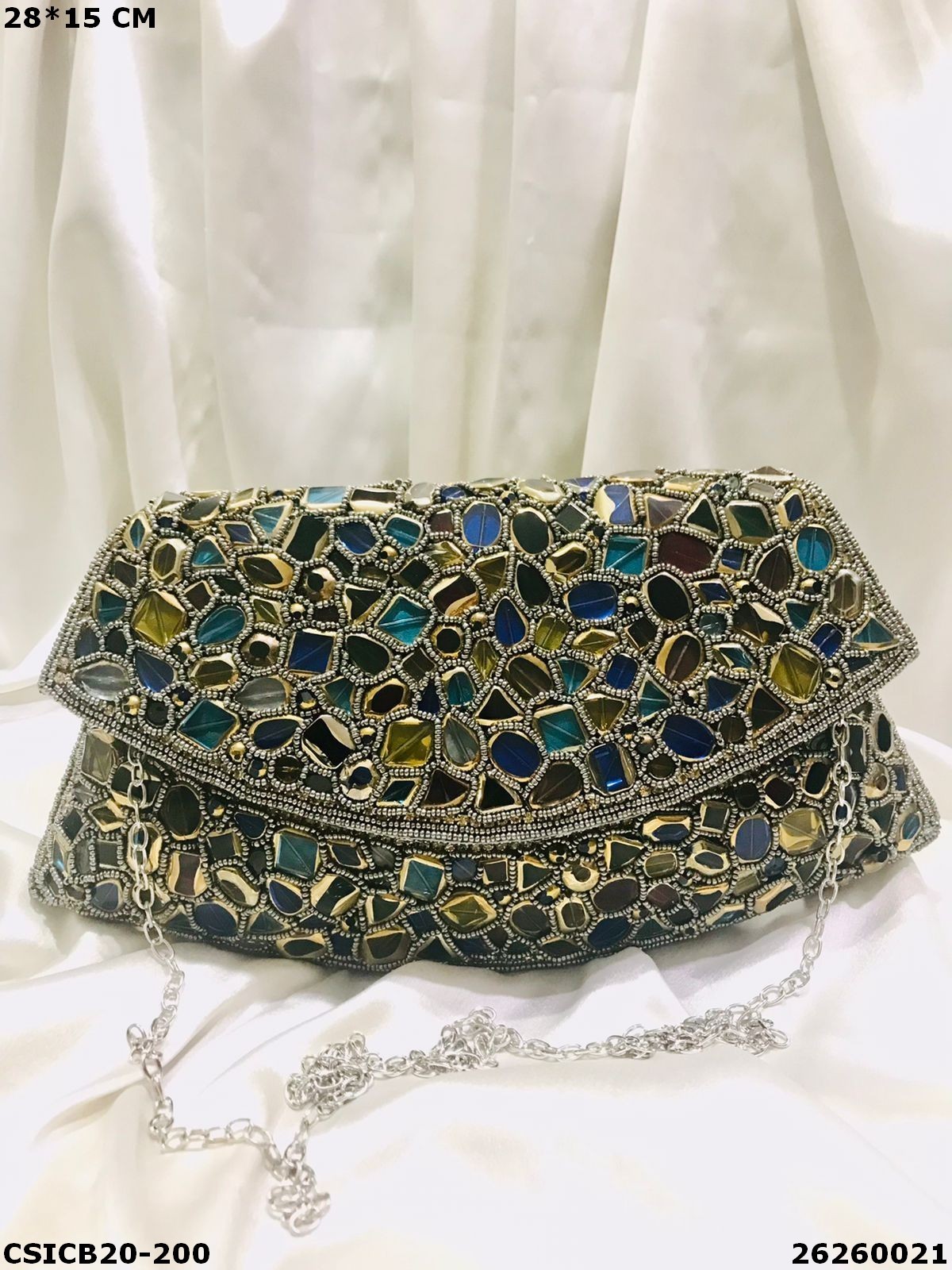 Multi Handmade Designer Bridal Evening Ethnic Clutch