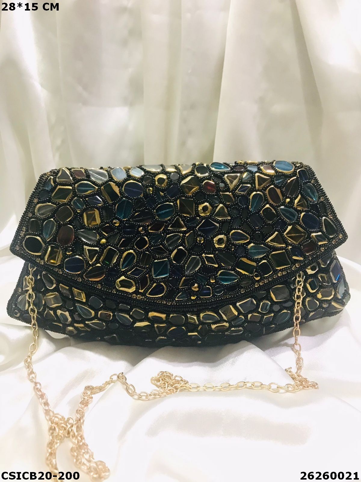 Multi Handmade Designer Bridal Evening Ethnic Clutch