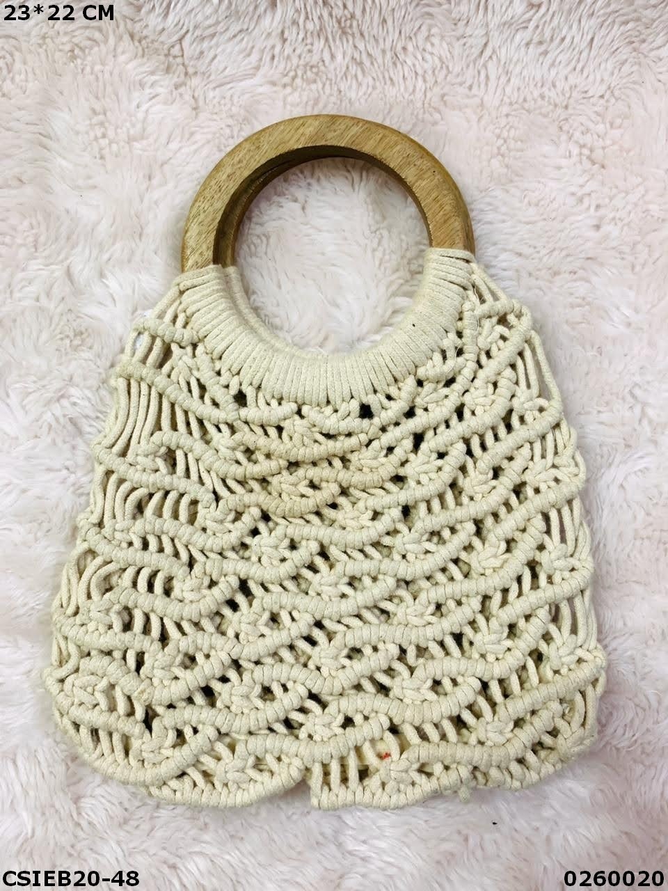 Designer Handmade Macrame Bags - Macrame/cotton Material, Multi-color, Women's Eco-friendly Reusable & Biodegradable Fashion Statement