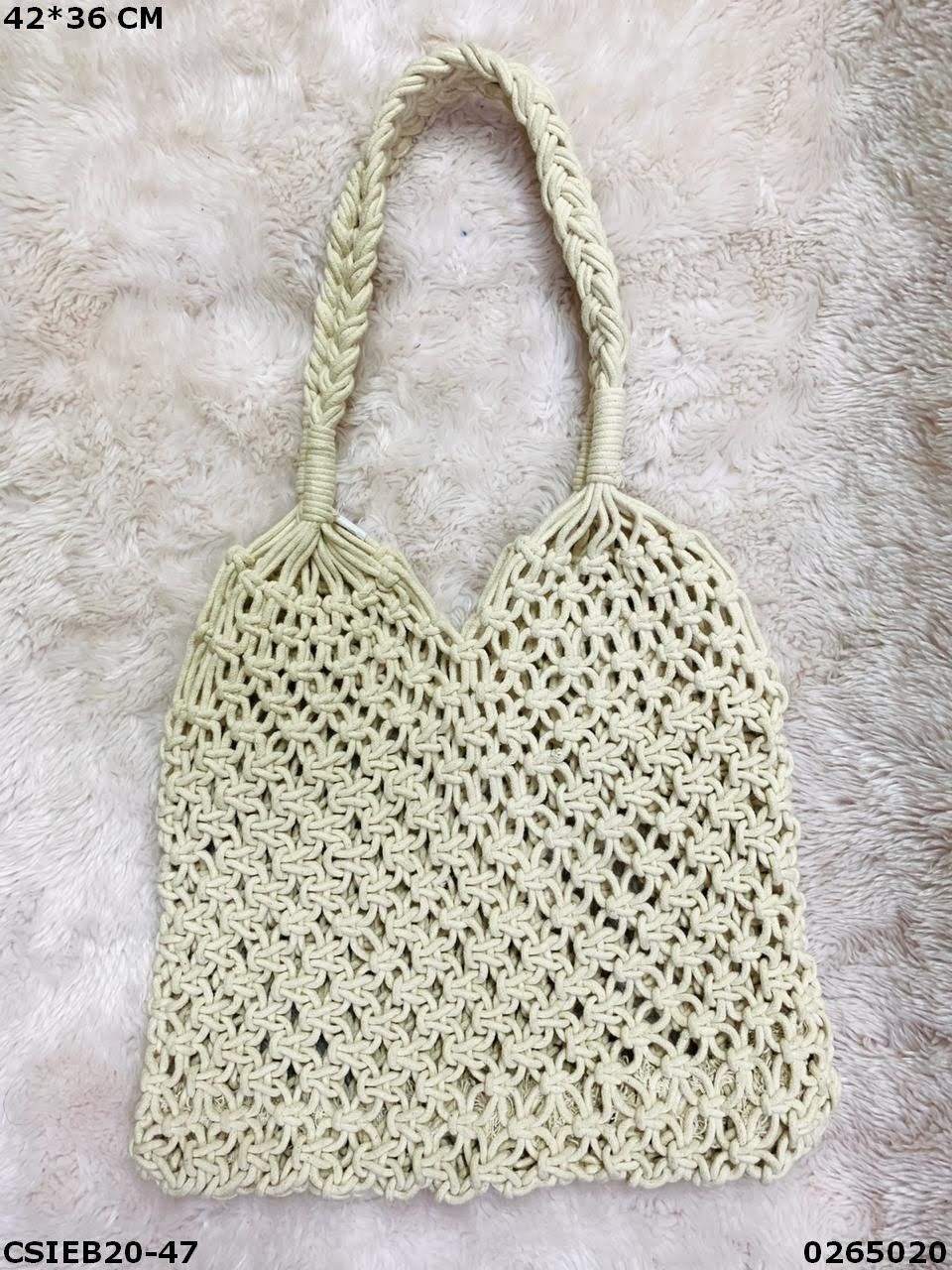 Designer Handmade Macrame Bags - Macrame/cotton Material, Multi-color, Women's Eco-friendly Reusable & Biodegradable Fashion Statement