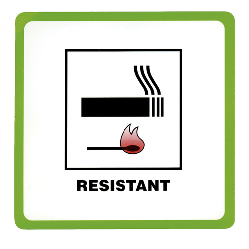 High Temperature Resistance Label - Paper Material, Industrial Packaging Use, White Color, Printing Design Available | Durable Resistance Label