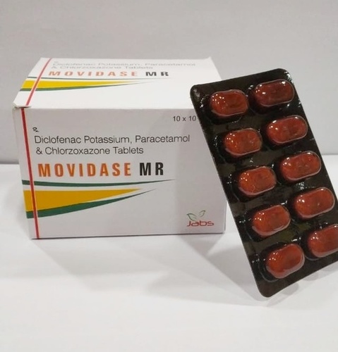 Diclofenac Potassium, Paracetamol & Chlorzoxazone Tablets
