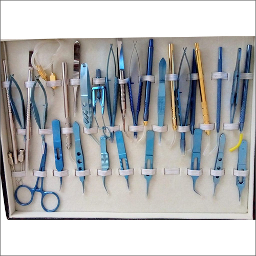 Titanium Ophthalmic Instruments Set - Manual Steel Surgical Instruments | Designed for Hospital Use, Ergonomic Handling