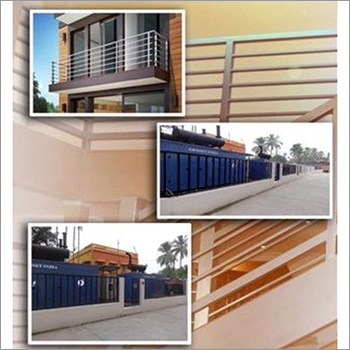 Railing Fabrication Services - Stainless Steel, Customizable Dimensions, Silver Color, Professional Installation, 1 Year Warranty, Powder Coated Finish