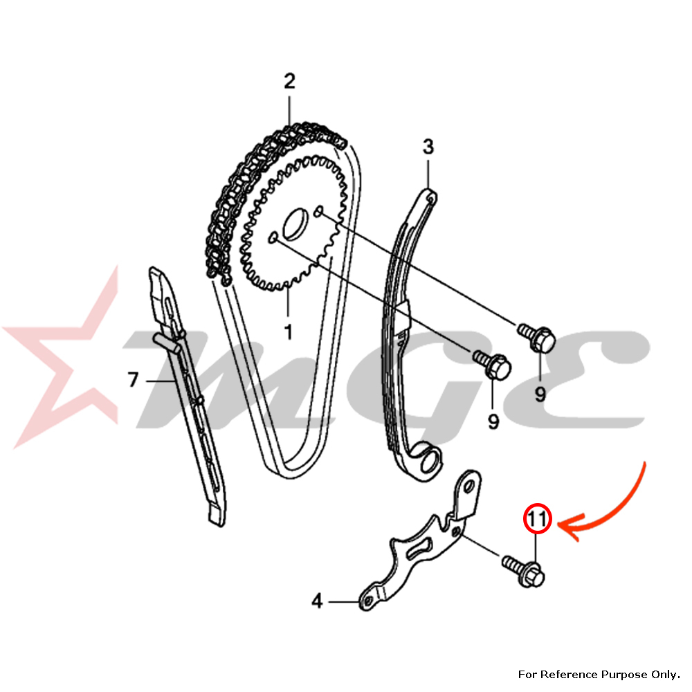 Bolt, Flange, 6x16 For Honda Cbf125 - Reference Part Number - #95701-06016-00 - Material: As Per Photo