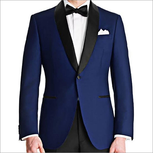 कॉटन मेन्स रॉयल ब्लू टक्सेडो