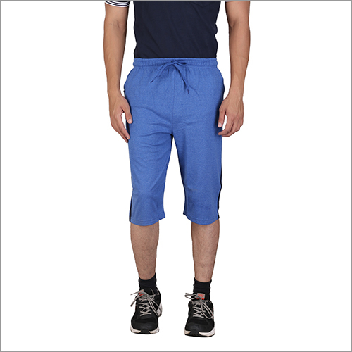 Men's Shorts - Cotton Material, Sizes S, M, L, Xl - Vibrant Blue Color, Ideal For Casual Wear