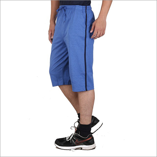 Men's Shorts - Cotton Material, Sizes S, M, L, Xl - Vibrant Blue Color, Ideal For Casual Wear