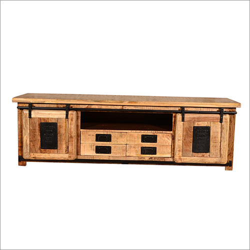 Wood Iron Sideboards - Solid Wood & Iron Material | Eco-Friendly, Termite Resistant, Indoor Use, No Assembly Required
