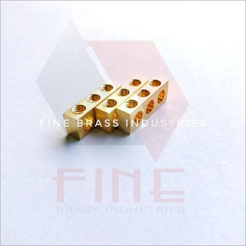Brass Terminal Blocks - Polished Finish, Grade 319 And 249 | Premium Quality Brass, Golden Color, High Mechanical Strength and Conductivity