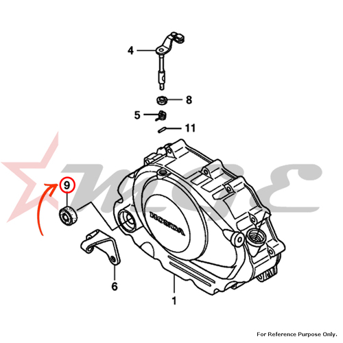 फोटो ऑयल सील के अनुसार, होंडा Cbf125 के लिए 16X28X7 - संदर्भ भाग संख्या - #91204 -Ksp-911