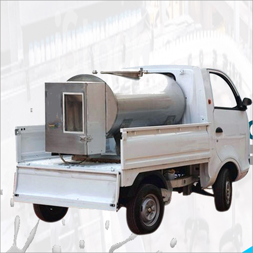 Silver Mobile Milk Vending Machine