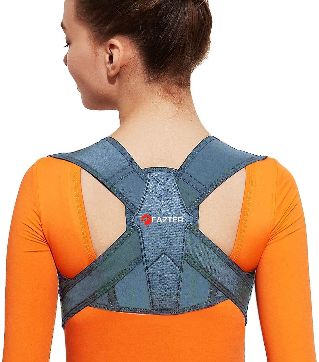 Posture Correction Back Brace - Neoprene, One Size, Black | Effective Support For Back Pain Relief, Ergonomic Design For Improved Confidence