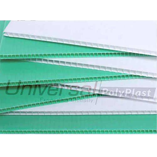 Pp Corrugated Sheet - High-density Polypropylene Customizable Sizes Available Lightweight And Durable Design