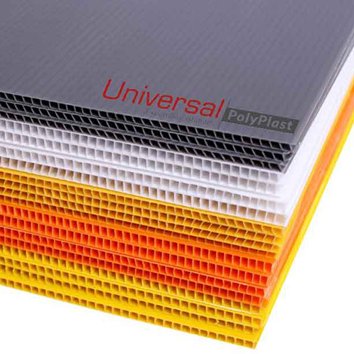 Pp Corrugated Sheet - High-density Polypropylene Customizable Sizes Available Lightweight And Durable Design