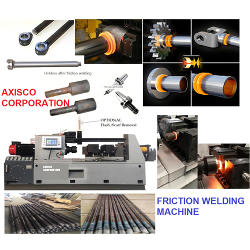 Friction Welding Machine - Stainless Steel, 220 - 380 V, 50 - 60 Hz | Industrial Application for Rollers, Tubes, and Shafts