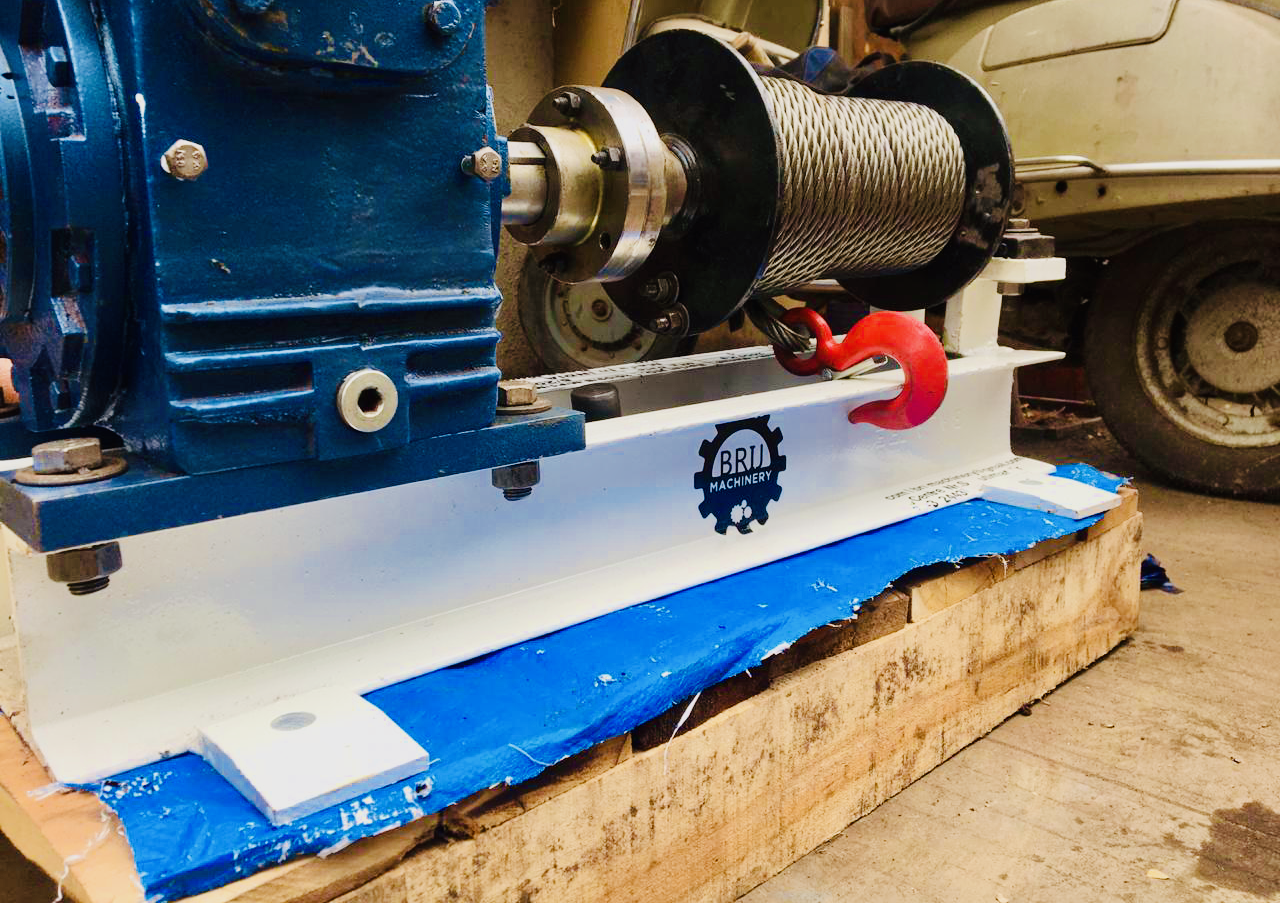 Flameproof Electric Winch Application: Material Yard