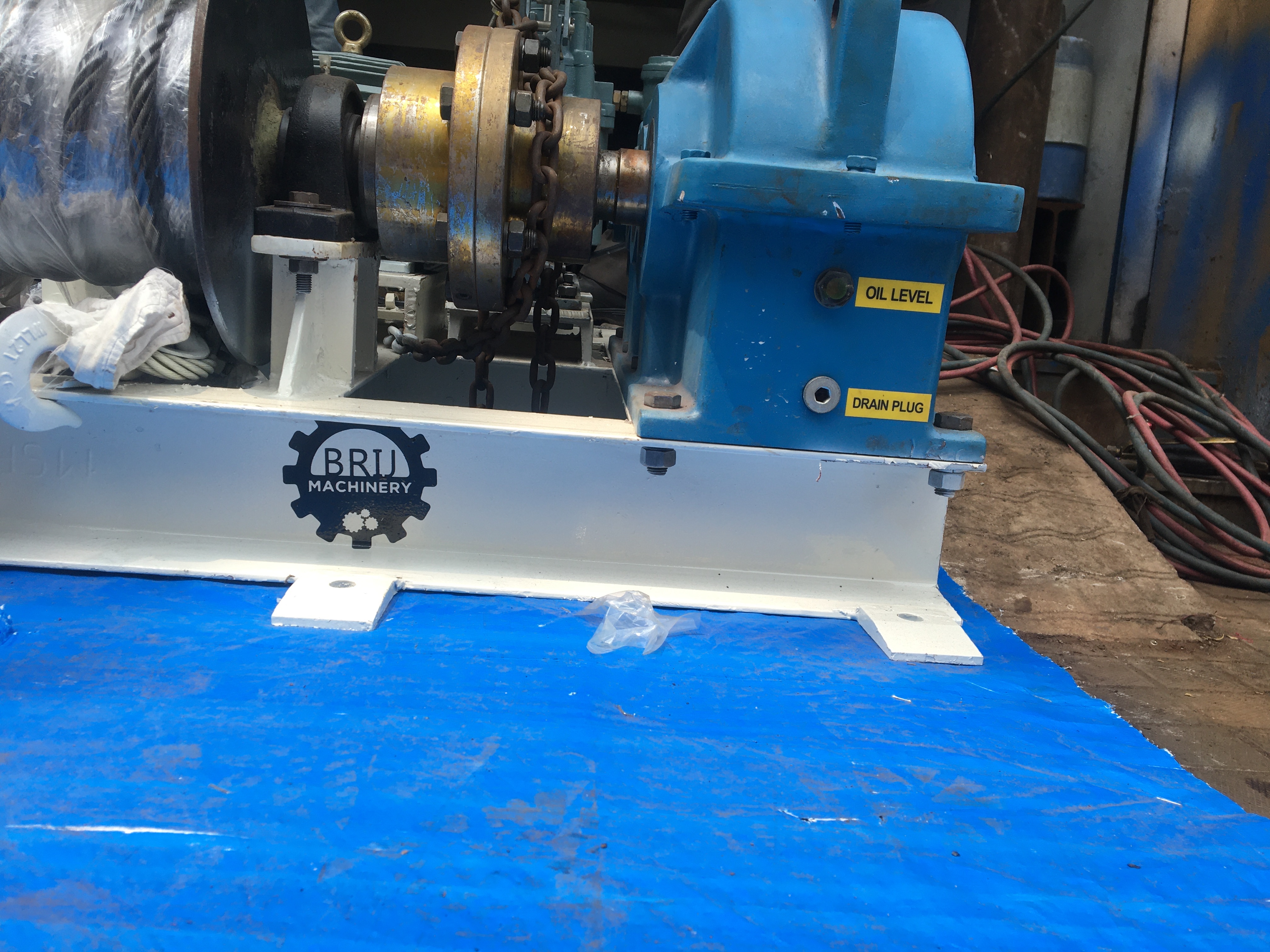 Flameproof Electric Winch Application: Material Yard