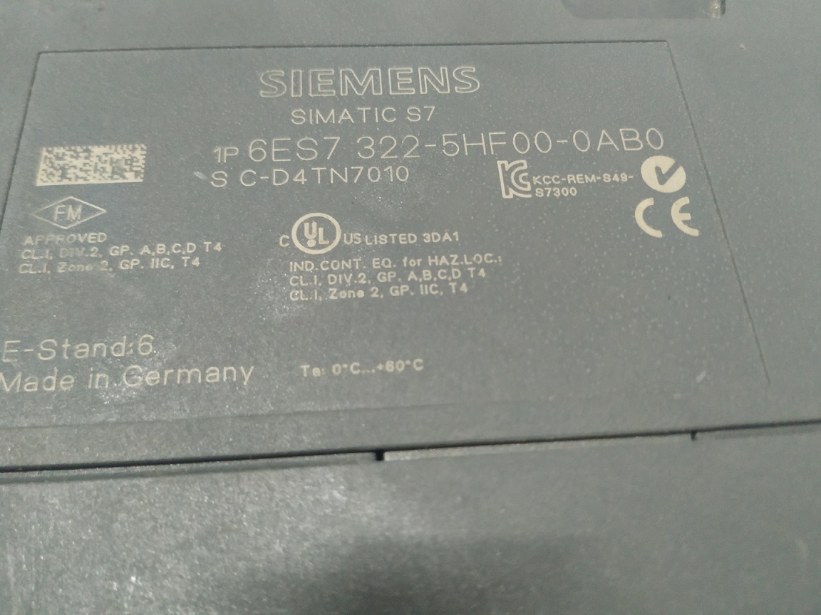 Siemens Output Module 6es7 322-5hf00-0ab0