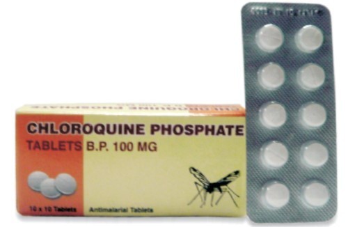 Chloroquine Phosphate Tablets - Antimalarial Drug, General Medicine for Malaria Treatment | Suitable for All, Store in Cool and Dry Place