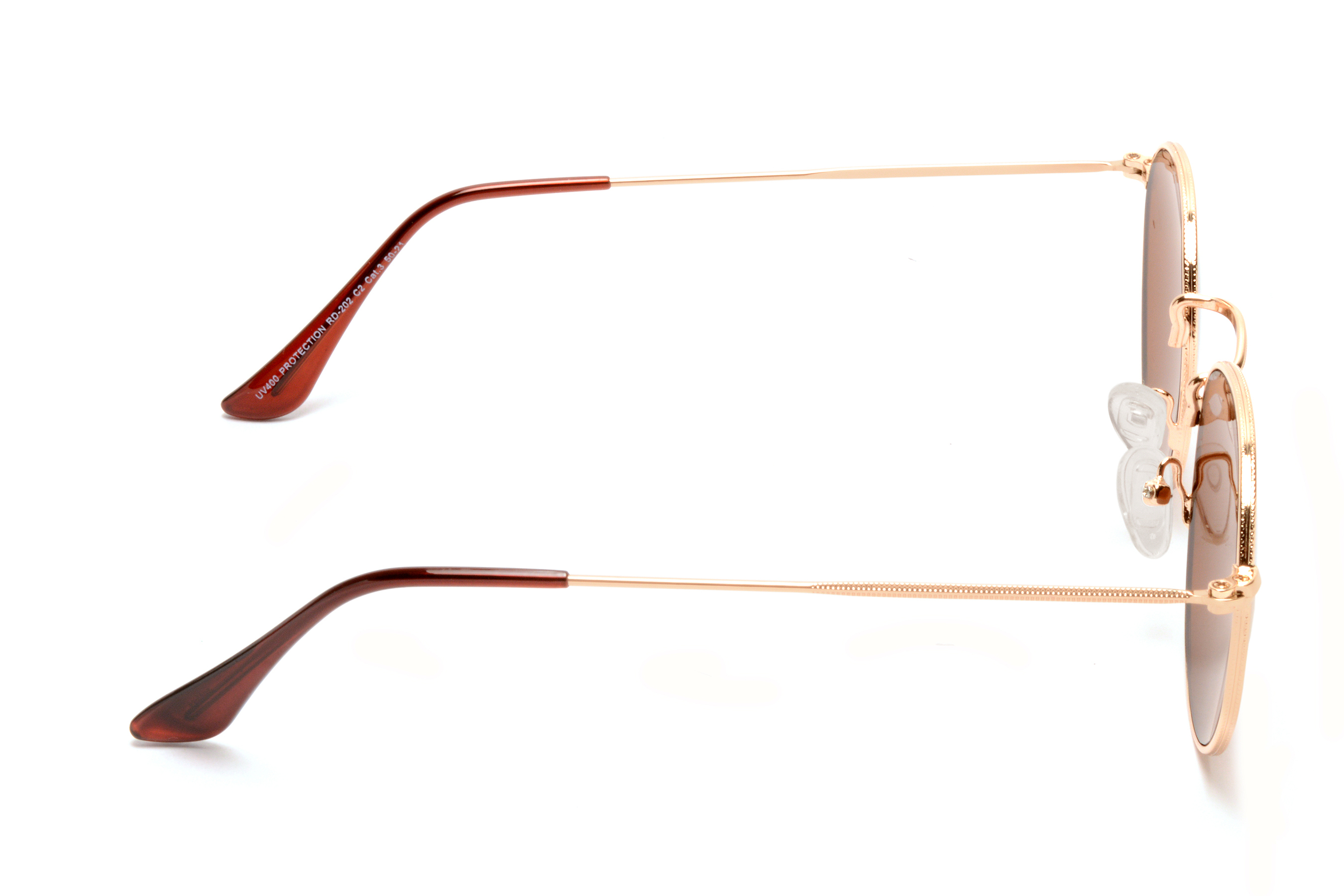 Golden Roadies Rd-202-c2 Round Sunglasses Uv400 Protection