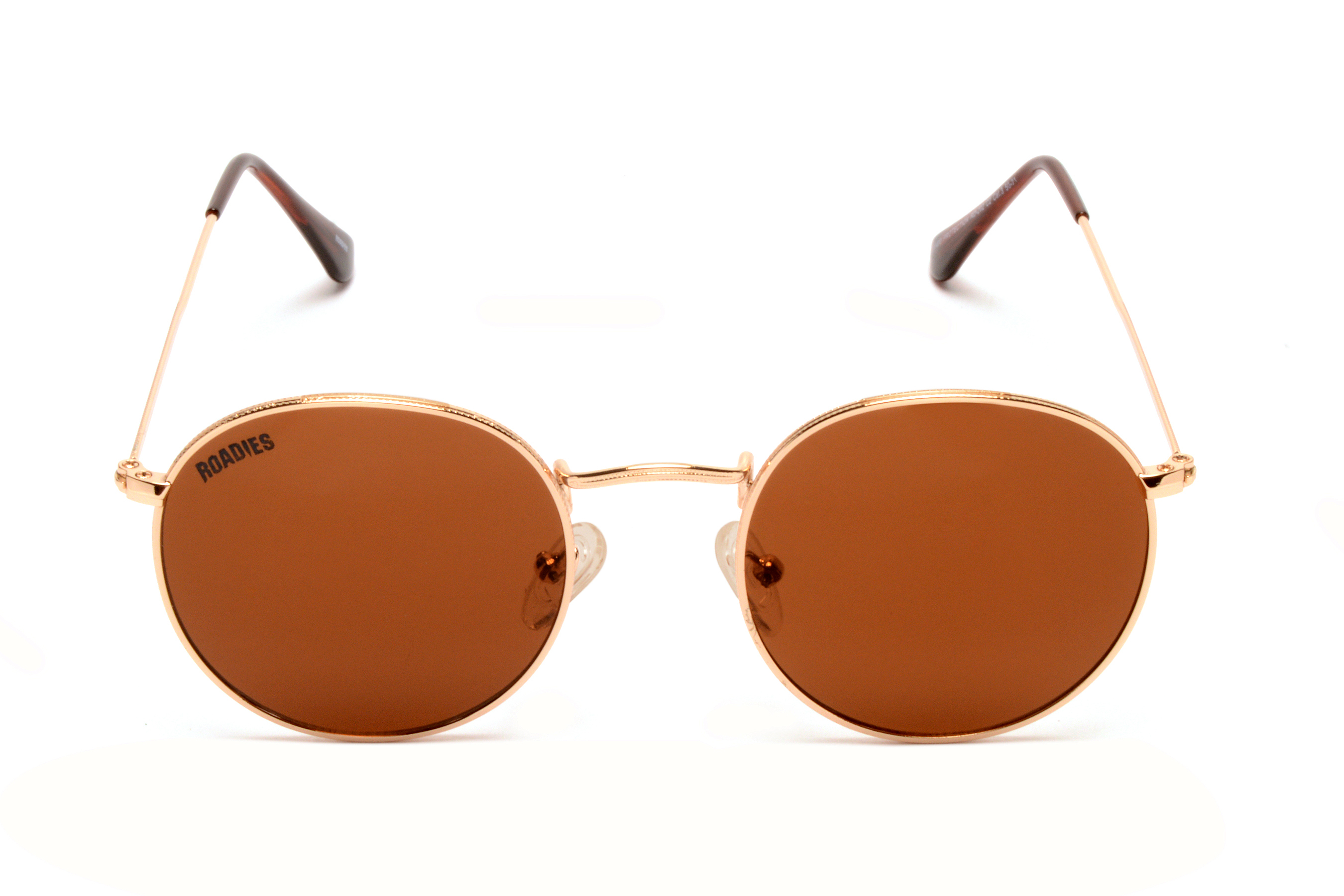 Golden Roadies Rd-202-c2 Round Sunglasses Uv400 Protection