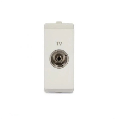 Livia White TV Socket