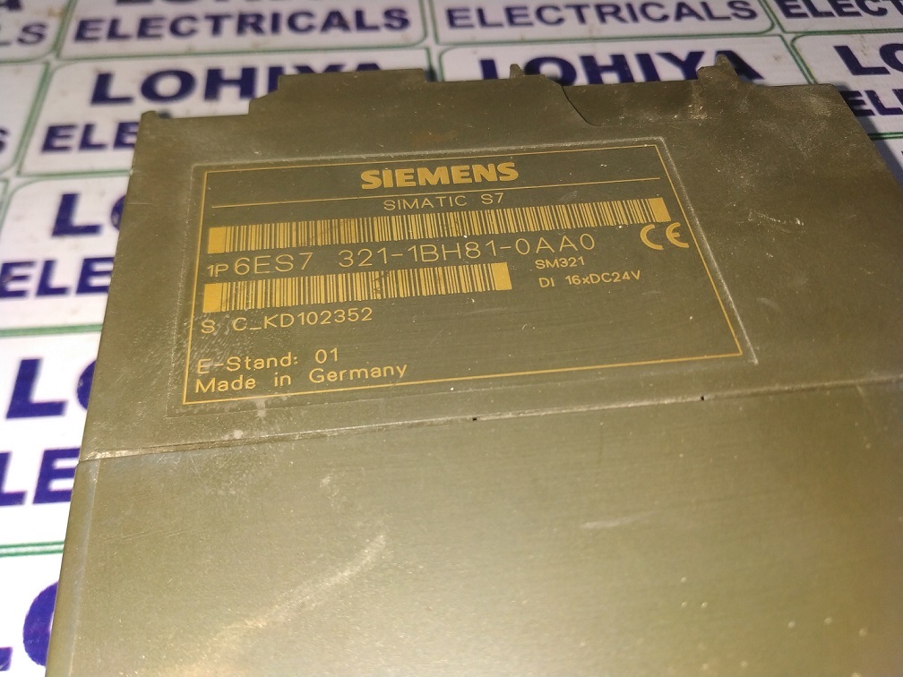 Siemens 6es7 321-1bh81-0aa0 Input Module