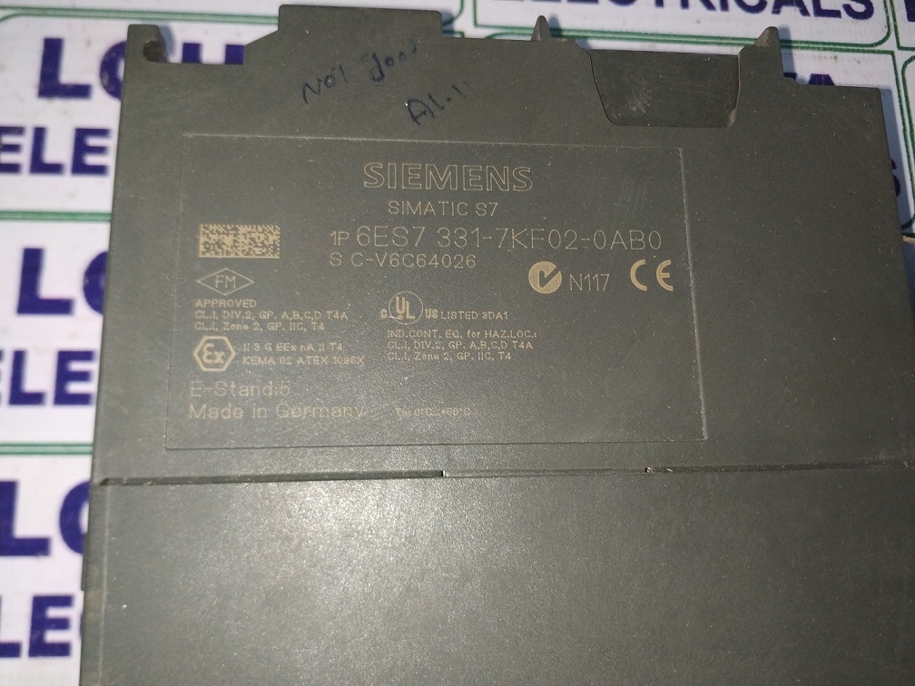 Siemens 6es7 331-7ke02-0ab0 Input Module